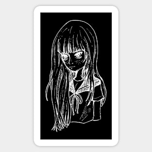 Portrait line art Sticker